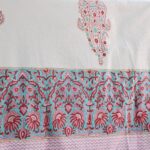 Paisley Multi Hand Block Print Double Bed King Size Cotton Bed Sheet - Image 17