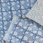 Jodhpur Blue Hand Block Print Double Bed King Size Cotton Bed Sheet - Image 9