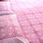 Jaipur Pink Hand Block Print Double Bed King Size Cotton Bed Sheet - Image 2