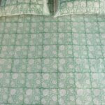 Ravaiyaa Green Hand Block Print Double Bed King Size Cotton Bed Sheet - Image 3