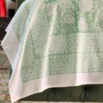 Ravaiyaa Green Hand Block Print Double Bed King Size Cotton Bed Sheet - Image 6