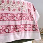 Gulabi Jaal Hand Block Print Double Bed King Size Cotton Bed Sheet - Image 5