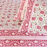 Gulabi Jaal Hand Block Print Double Bed King Size Cotton Bed Sheet - Image 11