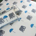 Modern Maharaja Hand Block Print Double Bed King Size Cotton Bed Sheet - Image 15