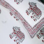 Maharaja Hand Block Print Double Bed King Size Cotton Bed Sheet - Image 16