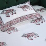 Maharaja Hand Block Print Double Bed King Size Cotton Bed Sheet - Image 8