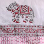 Maharaja Hand Block Print Double Bed King Size Cotton Bed Sheet - Image 6
