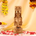 Hand-Carved Wooden Elephant – Intricate Hunting Scene Decor - Image 5