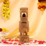 Hand-Carved Wooden Elephant – Intricate Hunting Scene Decor - Image 2