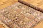 Exquisite Qum Design Silk Rug (4×6 ft) Shades of Pink & Beige, Handcrafted in Kashmir - Image 7