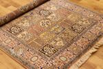 Exquisite Qum Design Silk Rug (4×6 ft) Shades of Pink & Beige, Handcrafted in Kashmir - Image 8
