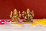 Brass Superfine Ganesh Laxmi Idol – Miniature – 2 Inch