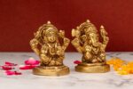 Brass Superfine Ganesh Laxmi Idol – 2.5 Inch - Image 3