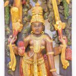 Luxury Handcrafted Wooden Lord Vishnu Statue (3 feet) – Antique Finish Hindu Deity Wall Art & Temple Decor - Image 6