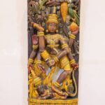 Handcrafted Wooden Nataraja Wall Panel (48 Inches) – Antique Shiva Cosmic Dance Carving - Image 2
