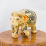 Hand Painted Procession Scene Elephant - Image 3