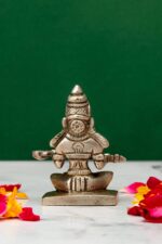 Brass Silver-Coated Superfine Annapurna Devi Idol – 2.75 Inches - Image 3