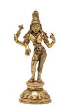 Brass Superfine Ardhanarishvara Idol – 8.5 Inch - Image 7