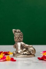 Brass Silver-Coated Superfine Bal Gopal Kanha – 2.35 Inches - Image 3