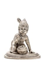Brass Silver-Coated Superfine Bal Gopal Kanha – 3.55 Inches - Image 7