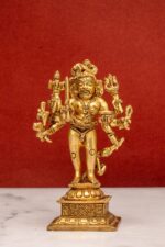 Brass Superfine Bhairo Baba Idol – 5 Inch