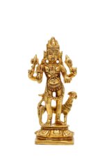 Brass Superfine Bhairo Baba Idol – With Dog – 5.5 Inch - Image 6