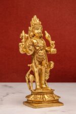 Brass Superfine Bhairo Baba Idol – With Dog – 5.5 Inch - Image 4