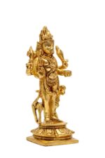 Brass Superfine Bhairo Baba Idol – With Dog – 5.5 Inch - Image 8