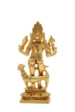 Brass Superfine Bhairo Baba Idol – With Dog – 5.5 Inch - Image 7