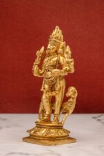 Brass Superfine Bhairo Baba Idol – With Dog – 5.5 Inch - Image 2