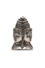Brass Superfine Lord Brahma Four Face Idol – Silver Coated – 5.5 Inch - Image 7