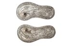 Brass Silver Coated Superfine Laxmi Charan Paduka – 1.35 Inch - Image 5