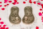 Brass Silver Coated Superfine Laxmi Charan Paduka – 1.35 Inch - Image 8