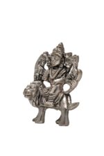 Brass Superfine Ma Durga Idol on Lion – Ashtabhuja – Silver Coated – 2.5 Inch - Image 7
