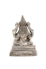 Brass Silver-Coated Superfine Ganesh Laxmi Idol- 2.75 Inches - Image 13
