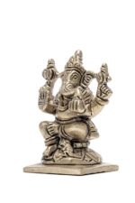 Brass Silver-Coated Superfine Ganesh Laxmi Idol- 3.15 Inches - Image 19