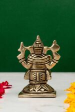 Brass Silver-Coated Superfine Ganesh Laxmi Idol- 3.15 Inches - Image 7