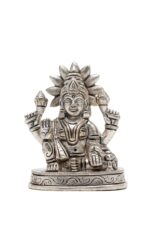 Brass Silver-Coated Superfine Ganesh Laxmi Idol- 3.15 Inches - Image 16