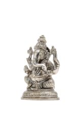 Brass Silver-Coated Superfine Ganesh Laxmi Idol- 5.15 Inches - Image 18