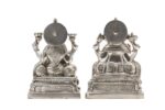 Brass Silver-Coated Superfine Ganesh Laxmi Idol- 8 Inches - Image 24