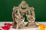 Brass Silver-Coated Superfine Ganesh Laxmi Idol – Beautifully Carved – 6 Inches - Image 8