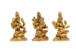 Brass Superfine Ganesh Laxmi Saraswati Idols – 3.25 Inch - Image 5