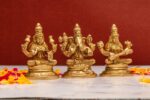 Brass Superfine Ganesh Laxmi Saraswati Idols – 3.25 Inch - Image 4