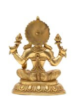Brass Superfine Ganesh Laxmi Saraswati Idols – Detailed Carving – 27 Inch - Image 10