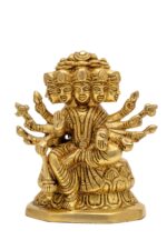 Brass Superfine Gayatri Maa Idol – 5 Faces – 5 Inch - Image 6