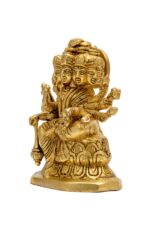 Brass Superfine Gayatri Maa Idol – 5 Faces – 5 Inch - Image 4