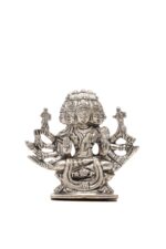 Brass Silver-Coated Superfine Gayatri Mata Idol- 3.15 Inches - Image 8
