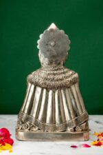 Brass Silver-Coated Superfine Khatu Shyam Idol – 11 Inches - Image 3