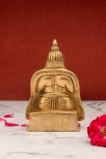 Brass Kuber Idol – Ashirwaad Mudra – Vintage Look – 4.5 Inch - Image 4