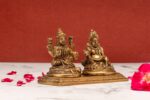 Superfine Brass Kuber and Laxmi Idol – Blessings of Wealth – 3.5 Inch – Antique Finish - Image 6